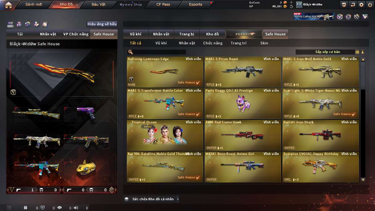 shop acc cf uy tin gia re